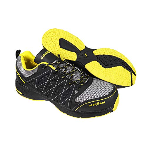 Goodyear GYSHU1502, Zapatillas de Seguridad para Hombre, Negro (Black/Yellow), 42 EU