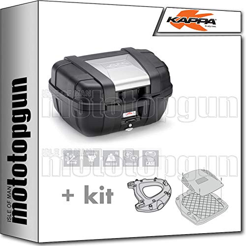 KAPPA MALETA KGR52 GARDA 52 LT + PORTAEQUIPAJE MONOKEY COMPATIBLE CON HONDA AFRICA TWIN 750 1995 95