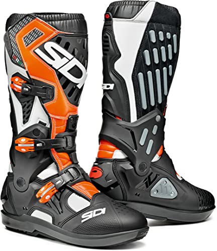 Sidi Atojo SRS Botas de Motocross (Black/White/Orange,42)