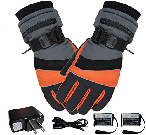 LRX Guantes Calefactables Moto Guantes Mano Caliente al Aire Libre climatizada eléctrica térmica Impermeable de la batería Caliente Desarrollado for los Guantes de la Motocicleta Ciclismo Esquí