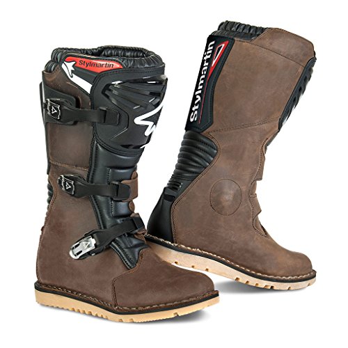 STYLMARTIN Impact RS, Botas de Motociclista Unisex Adulto, marrón, 44 EU