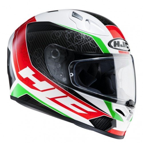 Casco de moto HJC FG-17 Ohama MC-1, Negro/Rojo, XS