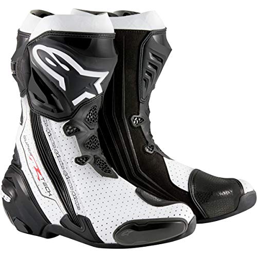 Alpinestars Supertech R Negro Blanco Vented 45