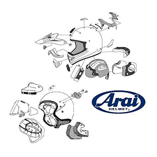 Arai Almohadillas de repuesto para casco de motocicleta Chaser-V Pro Eco 25 mm