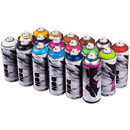 NBQ Pro mate 400 ml populares colores 18 unidades Graffiti Street Art Mural Spray de pintura