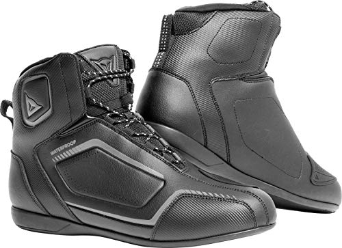 Dainese Raptors D-WP Shoes Zapatos Moto Impermeables, Negro/Negro/Antracita, 39 EU