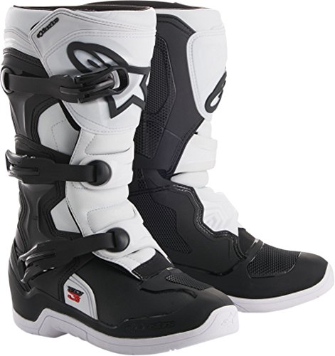 Alpinestars 2014018 – 12 – 2 Tech 3S jóvenes botas (negro/color blanco, 2)