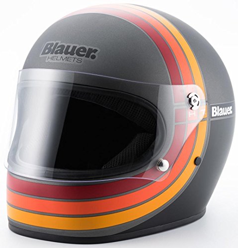 Blauer HT Casco Azul 80's M Titan, Adultos Unisex, Titanio Mate, Medium