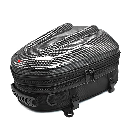 FAJIA Bolsa Trasera Impermeable para Asiento de Motocicleta, Bolsa de Equipaje de Motocicleta expandible Multifuncional, Bolsa para Casco de Motocicleta, Mochila, Bolso,Bolsa de Casco de Moto