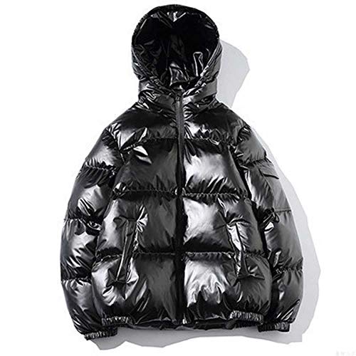 MCSZG Nuevo 2019 Chaqueta de plumón para Mujer Invierno Brillante Plata/Negro/Oro/Azul Tallas Grandes Parka con Capucha Outwear Abrigos Acolchados Mujer   4XL 5XL