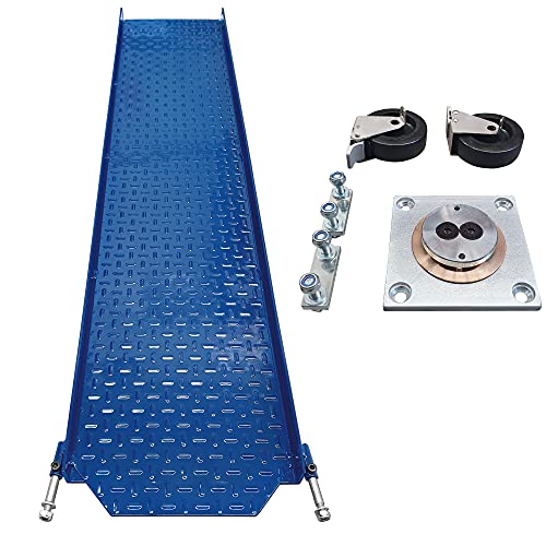 Bunker BR68KIT Plataforma Giratoria Kit Base Rotacion 360º con Ruedas para Añadir Park Antirrobo Máxima Seguridad Moto/Scooter para Parking, Azul