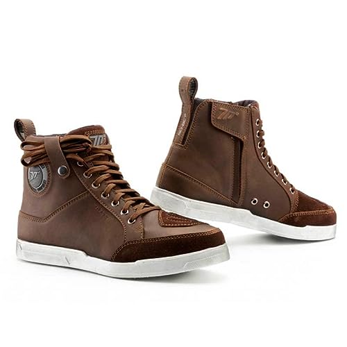 SEVENTY Botas de Moto Urban BC7 Marrón | Unisex Hombre y Mujer Homologadas CE (45 EU)