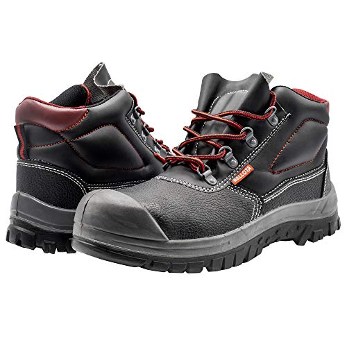 Bellota 7230344S3 - Botas de Seguridad Classic de Hombre y Mujer (Talla 44) de Piel Hidrofugada con Forro Acolchado Transpirable y Puntera Reforzada