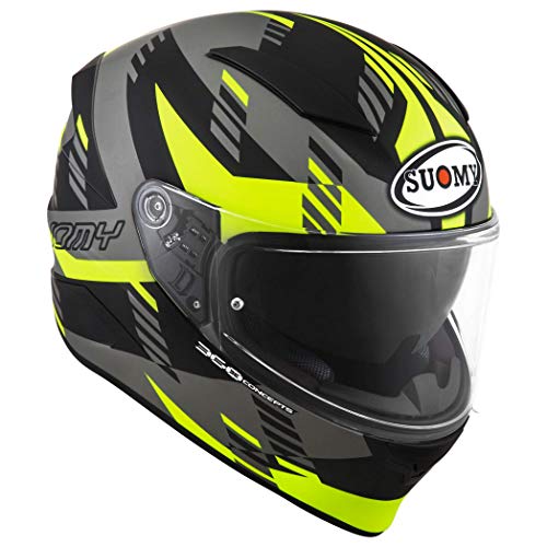 Suomy ksvr0022.3 casco SpeedStar Flow Matt Yellow neón/grey-s