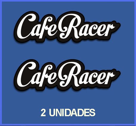 Ecoshirt Pegatinas Stickers Cafe Racer Ref: Dp61 Aufkleber Decals Autocollants Adesivi Moto Decals Motrocycle, 5 cm