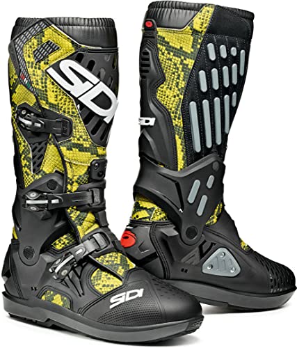 Sidi Atojo SRS Snake Limited Edition Botas de Motocross (Black/Yellow,44)