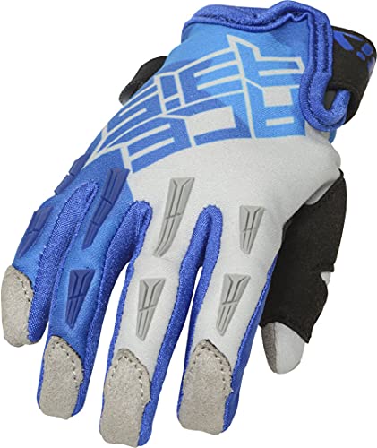 ACERBIS 0024281.249.064 CE MX X-K Guantes Infantiles para Moto Azul/Gris M, Unisex-Adult, Multicolor, Talla Unica