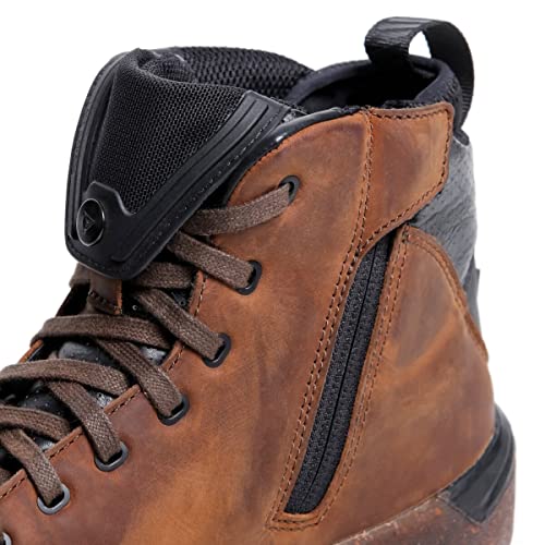 Dainese Metractive D-WP Shoes, Botas de Motociclista Hombre, Marrón/Caucho-Natural, 44 EU