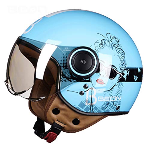 Caschi Moto Casco de moto vintage Jet Capacetes De Motociclista Vespa Cascos Para Moto Cafe Racer Open Face Shine