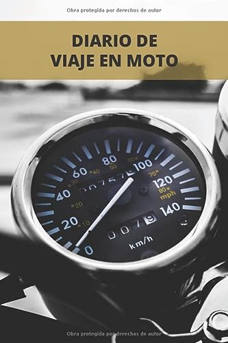 Diario de viaje en moto: Es un cuaderno para llevar un registro y un seguimiento de todas sus rutas en moto - Formato 16 x 23cm con 102 páginas - Regalo original para los amantes de las motos