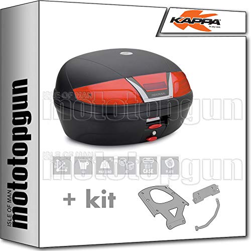 KAPPA MALETA K46N 46 LT + PORTAEQUIPAJE MONOLOCK COMPATIBLE CON HONDA PCX 125 2018 18 2019 19