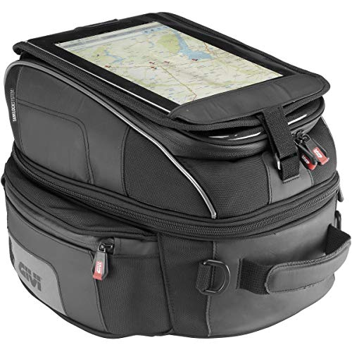 GIVI XS306 XStream Bag Bolso Depósito, Color Negro, 14-22 Litros de Volumen, Carga Máxima 2 Kg