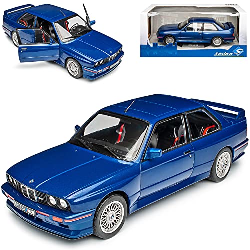 B-M-W Serie 3 E30 M3 Coupe Azul 1982-1994 1/18 Solido Modelo Coche