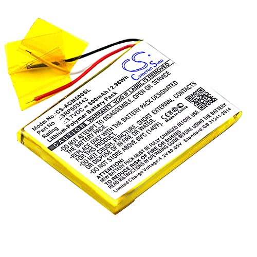 CS-AGM500SL Baterías 800mAh Compatible con [Astro] A50 sustituye SRP603443