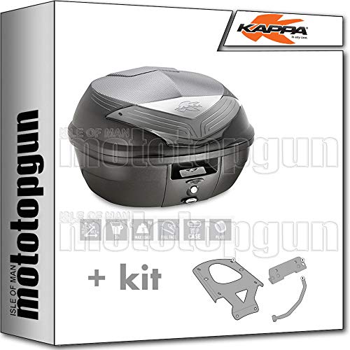 KAPPA MALETA K355NT 35 LT + PORTAEQUIPAJE MONOLOCK COMPATIBLE CON HONDA PCX 125 2018 18 2019 19