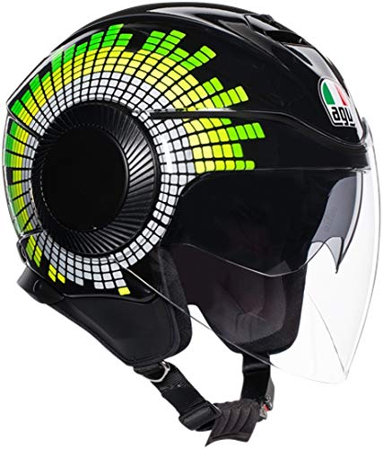 AGV Orbyt Ginza Casco Jet Negro/Verde XL (61)