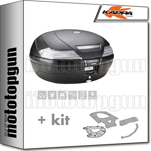 KAPPA MALETA K49NT 47 LT + PORTAEQUIPAJE MONOKEY COMPATIBLE CON APRILIA PEGASO 650 TRAIL 2008 08