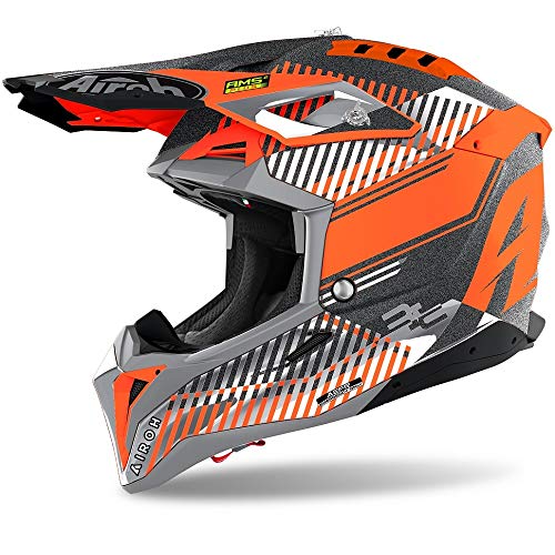 Airoh Aviator 3 Wave Naranja GLO/Chrome XS