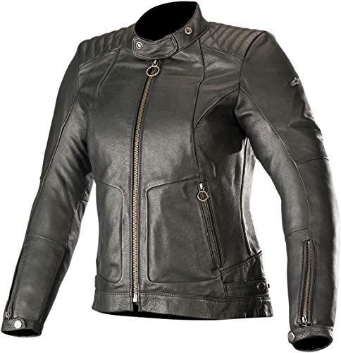 Alpinestars Chaqueta moto Gal Womens Leather Jacket Black, Negro, XXL