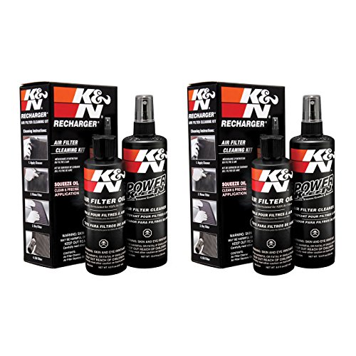 2 x Kit de limpieza de filtro de aire K & N Recharger - Aceite exprimible