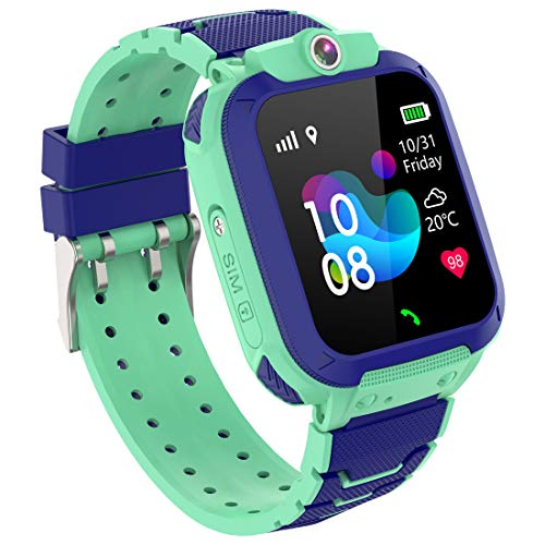 GPS Reloj Inteligente Niña - Smartwatch Niños Reloj GPS Niños Localizador, Reloj Inteligente Niño Niña Regalo, Reloj Niño con Llamada Telefónica SOS Cámara Juegos Despertador GPS Tracker Podómetro