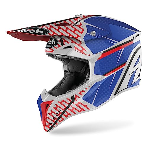 Airoh Helmet Wraap Idol Red/Blue Gloss