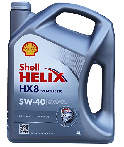 Shell Aceite de Motor Marca Helix HX8 sintético 5W40 en 4 litros (4 Ltrs)