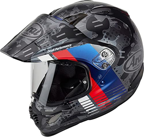 Arai Tour-X4 Cover Casco de Motocross (Gray/Blue,XXL (63/64))