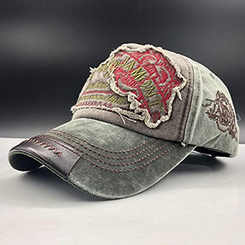 ShFhhwrl Gorra De Beisbol Hombres Mujeres Gorras De Béisbol   Tapas   para Vintage Moda Hombres   Cap Carta De Algodón Ajustable 01