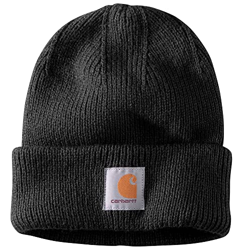 Carhartt Gorro de Punto Acanalado Diadema para Clima frío, Negro, Talla única para Mujer