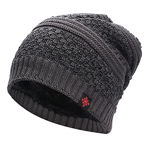 Genérico Mujer Baratas Capucha para Exteriores Ciclismo Calor Plus Sombrero Terciopelo Unsix Sombrero de esquí Sombrero de béisbol de Lana de Invierno Romper (3-Dark Gray, One Size)