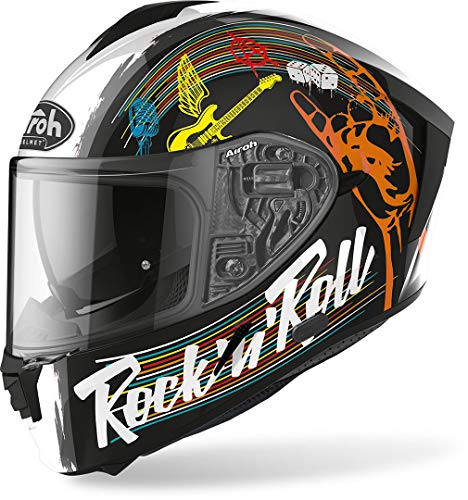 Airoh Helmet Spark Rock'N'Roll Black Gloss Xxl