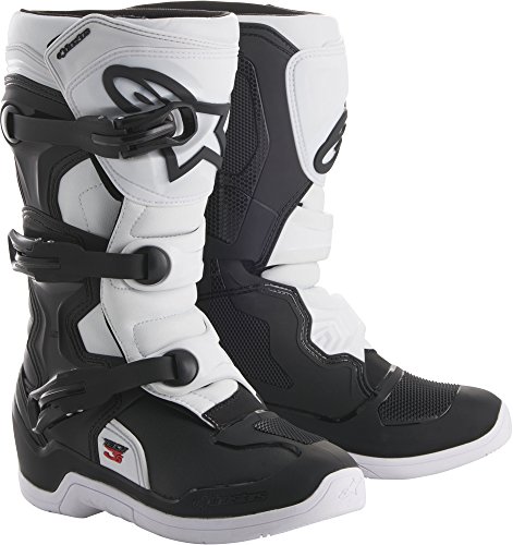 Alpinestars 2018 Youth Tech-3S Boots (6) (BLACK/WHITE/FLO RED)