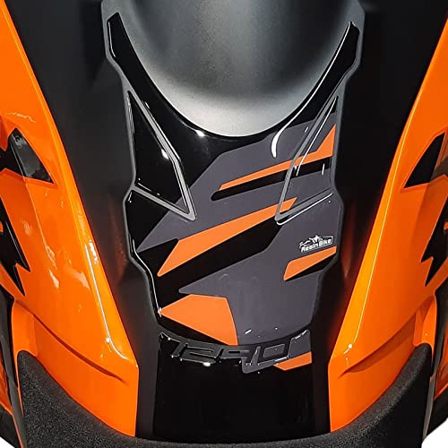 Resin Bike Adhesivos de Moto Compatibles con KTM 1290 Super Adventure S 2021. Protección Protector de Tanque Moto de Choques y Arañazos. Adhesivo 3D Resinado - Made en Italy