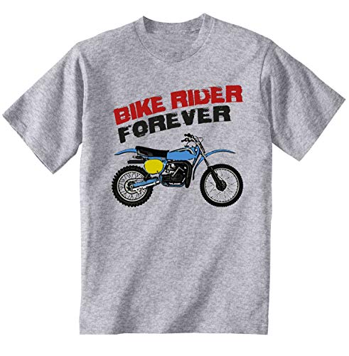 Teesandengines Bultaco pursang mkii 370 Bike Rider Forever Camiseta Gris para Hombre de Algodon Size Small