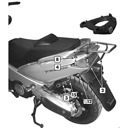 Givi KR45 Portaequipajes para Monokey Baúl para Yamaha T-MAX 500 01 > 07