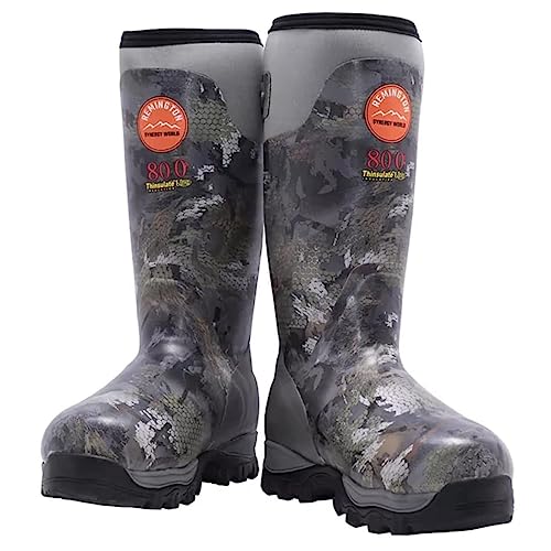 Botas katiuskas Remington | Calzado Camo Impermeable de Hombre para Caza o Pesca en el Frio Invierno Color Camuflaje (Numeric_44)