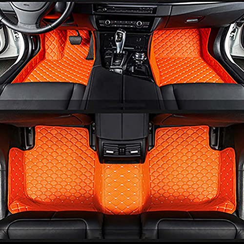 CUPLES Alfombrillas Personalizadas para Coche, Alfombrillas para Interior de Coche, Accesorios, Alfombrillas de pie para BMW I3 I01 2013-2022,Orange