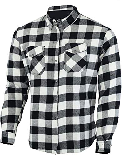 Bikers Gear Australia Kevlar camisa de franela para motocicleta con armadura extraíble CE1621-1