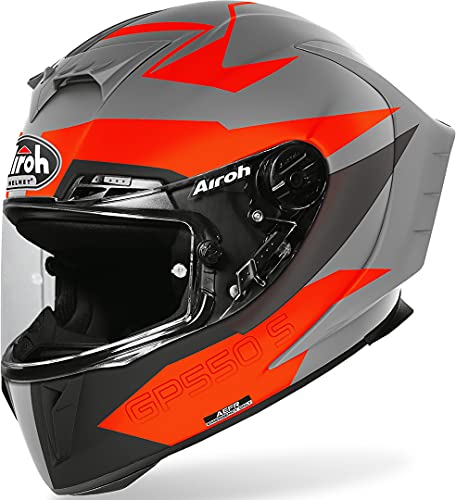 Airoh GP550 S Vektor - Casco para moto (talla L), color naranja mate